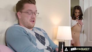 Caught Fapping! Natalie Brooks Gives A Blowjob To Her In-Law Kyle Mason