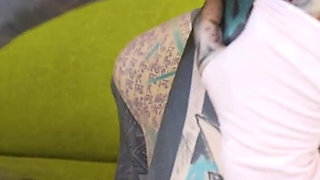 Threesome Anal Only Alternative Dreadlocks Girl Double Anal, Prolapse, Gape