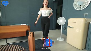Young beauty shares intense maid cheating passion
