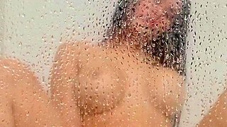 Hot amateur shakes her big boobs