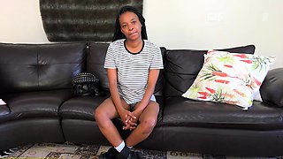 I exposed this BUSTY Ebony needed it ROUGH