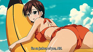 Titty fuck, screaming, sex on the beach