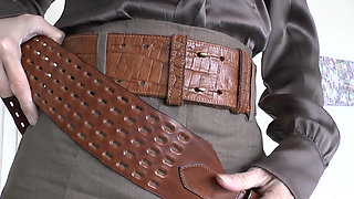 Exciting Belt Fitting with a Linen Skirt, Part 1, Lady Victoria Valente