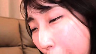 Japanese teen blowjob with creamy mustache