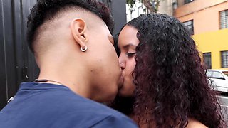 Colombian Brunette Slut Fucks a Stranger