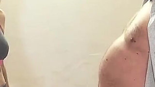 Gym Babe Dominates Fat Masked Submissive