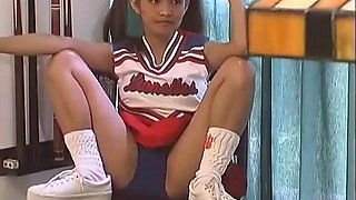 Asian Cheerleader Pays off with Pussy after Losing at Pool: Blowjob, Doggy  Cowgirl Porn