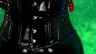 Sexual Erotic Latex Model - Fetish MILF Seduce in Rubber Pin up Blonde Shiny Clothes.