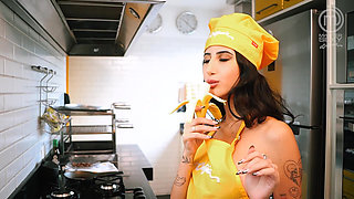 Hot lesbian Latinas cooking - Part 2 - SFW