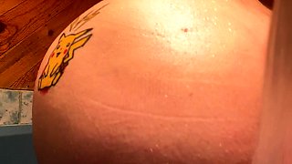 Amateur shemale tranny in solo video