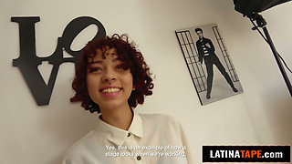 This CUTE & curly LATINA TEEN I was dating always begged for ANAL