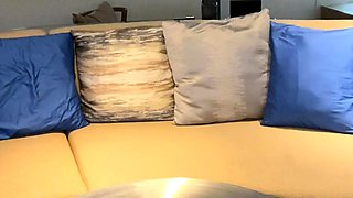 Blonde tight pussy babe solo toy fun in glamour masturbation