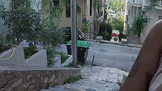 Cum Walk & Public Wetting After Piss Sex