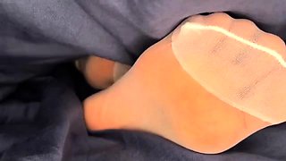 Pink Foxx - Ebony Does White Nylon Removal In Bed