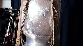 Mistress Hinako - Chair Bondage Plastic Wrap Mummification