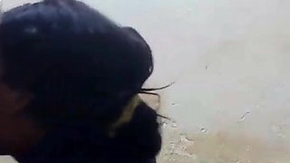Marianna on Her Knees - Taking Hot Cum in Her Mouth.