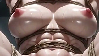 Ripped Female Muscle Bound in Gym - Huge Clit & Wet Swollen Pussy