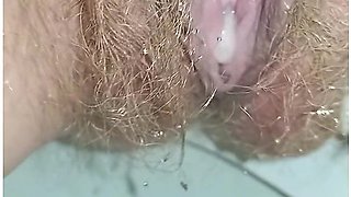 Hairy Pussy Peeing On Your Face In The Toilet And Dripping Cream To Let You Clean With Your Tongue