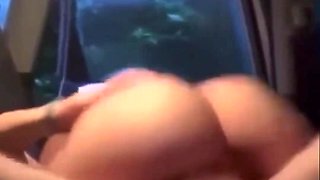 Sexy Fit Bootylicious Latina Chick Rides Her Step-bro's Big Dick In His Car