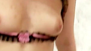 Horny teen with pump pussy is fucked in the ass by a stepbrother