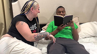 Livie Blainn Milks Cory Strokes While Reading