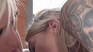 Busty Blonde Threesome - Stephanie Love and Tiffani Madison