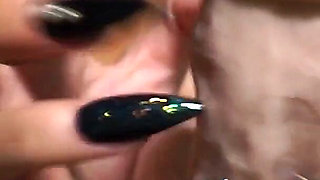Long Black Pointy Nails Tease & JOI- Goddess Rosie Reed Teases with Long Black Nails- 1080p HD