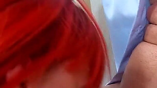Hot redhead cleaning Lady Billie rai is banged by the boss during working hours