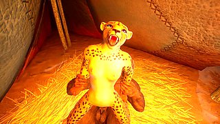 Animated, hard fuck, huge monster cock