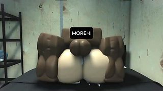 Roblox Girl Gets BLACKED Creampie - Big Dick BBC Fucks Her Tight Game Pussy