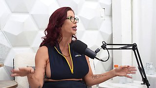 The brazzers podcast gig 7 (trimmed) - Alexis Fawx x cheerleader kait x Damion Dayski