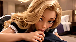 Sexy MILF Cleaner With Big Fake Tits and Lips Gets Fucked by Her Boss