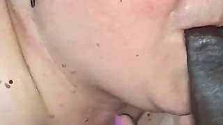 Loving Sucking Big Black Cock Slowly Getting Hard in My Mouth