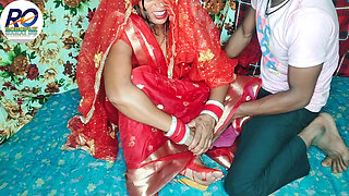 Fast Time Desi Honeymoon Video Hindi Audio Claire Vaise in Red Saree and Blouse Having Fun