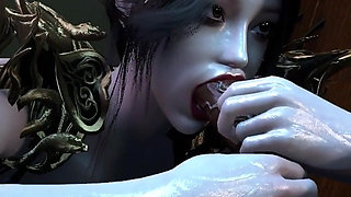 The Coquettish Female Dog Who Lacks Sex, the Debauchery of the Black Silk and Huge Breasts Goddess