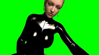 Mistress in Black Latex – POV Cowgirl (Passthrough)