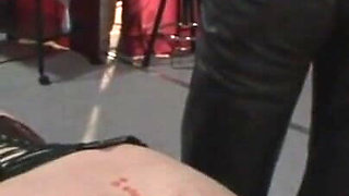 Humiliating pussy stretching, candle dripping
