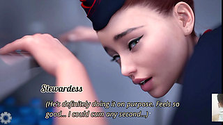 AIR HOSTESS ACCIDENTALLY CAME IN TOILET AND SAW MY BIG DICK. THEN I FUCK HER ON THE PLANE.MCR PART-2