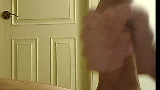 I Wank Outside My Step Sisters Bathroom to See if She Will Touch My Dick or Ask Me to Leave