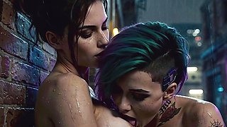 Panam Palmer x Judy Alvarez Lesbians Licks And Kissing