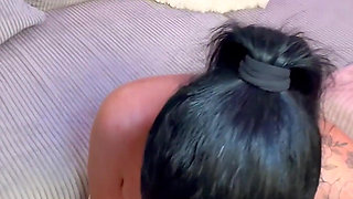 Extrem Wet Smoking Blowjob with Cum Surprise