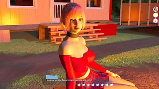 Romantic outdoor kiss leads to steamy cougar hookup