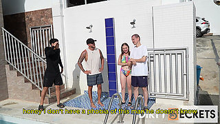 INTENSE FUCK WITH MY STEPSON BECAUSE HE CAUGHT ME DOING NAUGHTY THINGS WITH THE SWIMMING COACH