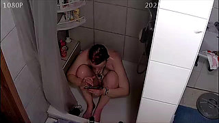 Caught in the Shower Masturbating