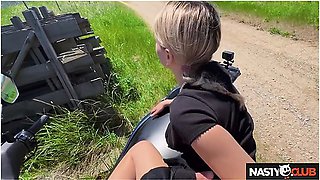 Busty French Babe Jade Jadore In Pov Scooter Video Butt Naked And Tits Out!
