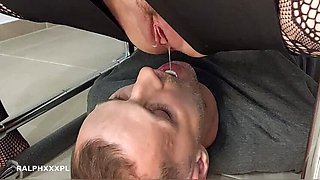 Polish Wife Cuckold Creampie Cleanup and Piss Drinking - RalphXXXpl
