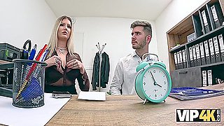 Czech Slut Wife Is Showing Off Her Big Boobs In The Bank While Her Hubby Watching