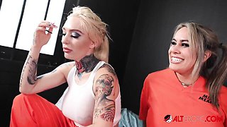 Inveigling Misty Meaner and Misha Montana - halloween sex - AltErotic