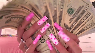 Foot Girl Bratty Feet Counting Cash Soles Calling You Loser Sole Scrunching Femdom Mean Girl Teen Brat