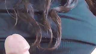 Her Black Panties and Beautiful Ass Make Me Hard Without Me Having to Use My Hands